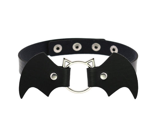 Choker de Cuero Negro Ajustable con Encaje - Image 19