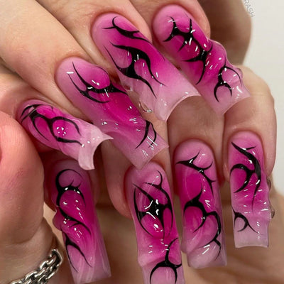 Uñas Postizas 3D con Relieve de Cristales - Diseño Sofisticado - Image 21