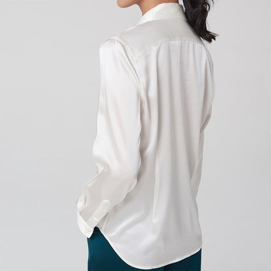Camisa de Seda de Manga Larga Premium - Image 3