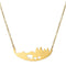 Stainless steel musical note necklace Three bear Dorado