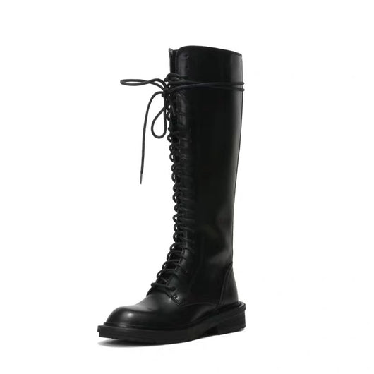 Botas de Cuero Altas hasta la Rodilla con Tacón - Image 2