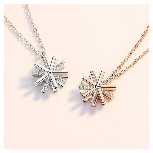 Collar Giratorio Smart Girasol Cadena Clavícula