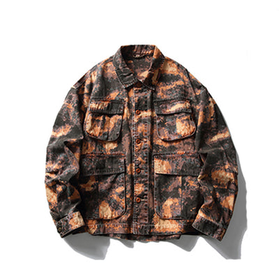Chaqueta de Trabajo Camuflaje Tie-Dye para Hombre - Image 7