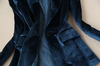 Conjunto de Traje Ejecutivo Mujer: Blazer Ajustado + Pantalón Talle Alto - Image 13