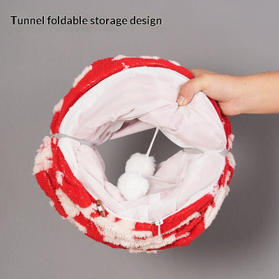 Túnel Árbol de Navidad con Cama para Gatos - Nido Flanela - Image 4