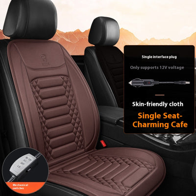 Asiento Calefactor Eléctrico de Peluche para Auto - Image 8