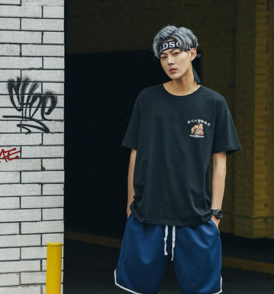 Camiseta Hip Hop Estampada de Manga Corta Unisex - Image 4