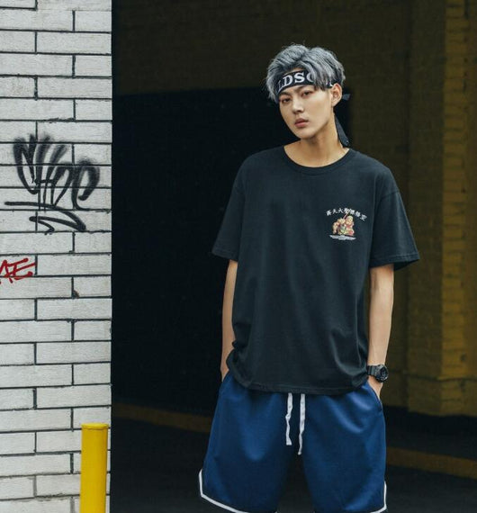 Camiseta Hip Hop Estampada de Manga Corta Unisex - Image 4
