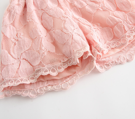 Shorts de encaje floral para niñas - Hot pants elegantes - Image 2