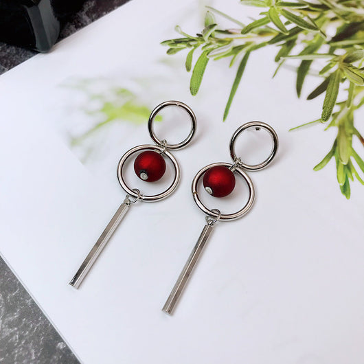 Aretes Coreanos Asimétricos con Flor de Perla y Moño - Image 57