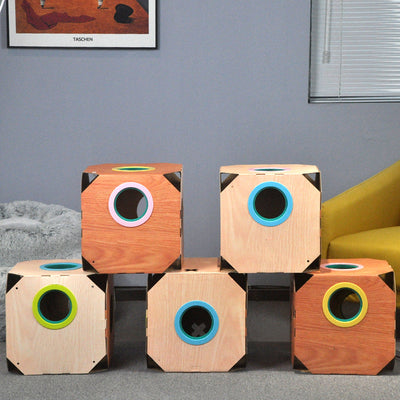 Caja de Cartón Multiusos para Gatos con Removedor de Pelo - Image 2