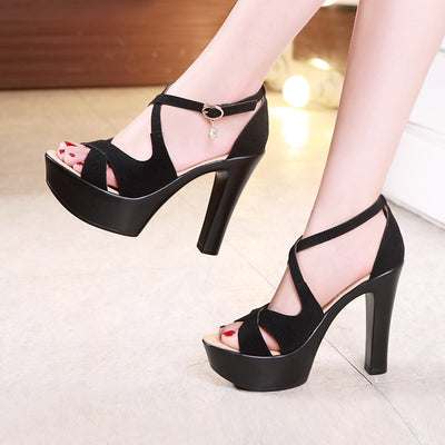 Zapatos Elegantes con Punta Abierta - Modelo Pasarela - Image 7