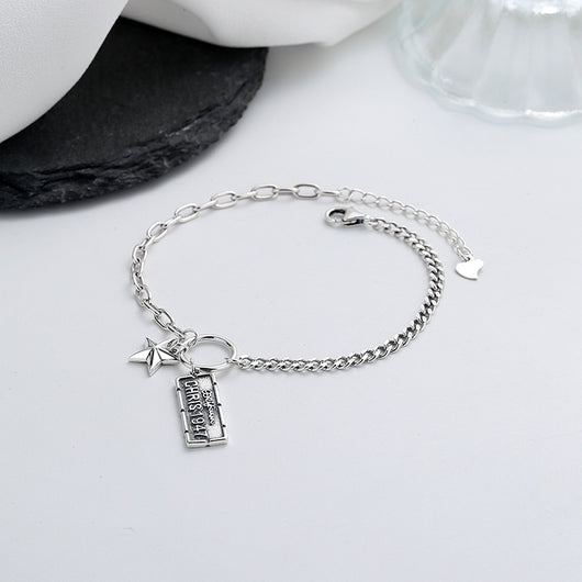 Pulsera de Plata Esterlina con Etiqueta Estrella de Cinco Puntas 1947 - Image 8