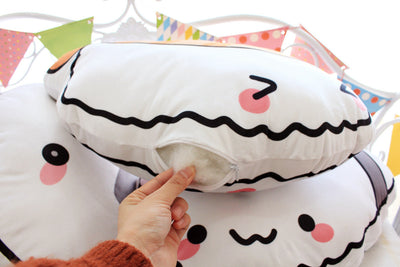 Almohada Peluche Salmón Suave - Image 2