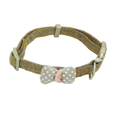 Collar para Gato con Lunares y Moño de Algodón - Image 5