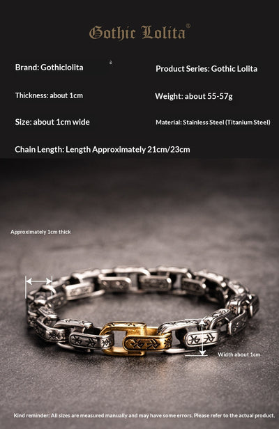 Pulsera Hombre Hip-Hop Vintage Estilo Urbano - Image 7