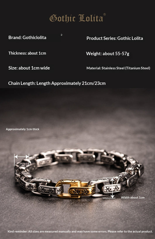 Pulsera Hombre Hip-Hop Vintage Estilo Urbano - Image 7
