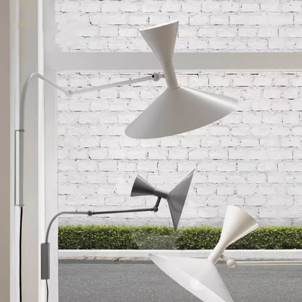 Lámpara Rotativa de Lectura Nemo - Diseño Minimalista Italiano para Dormitorio y Estudio