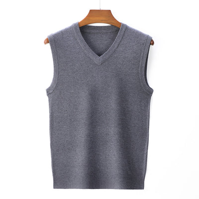 Suéter Casual V-Neck Liso para Hombre - Primavera y Otoño - Image 7