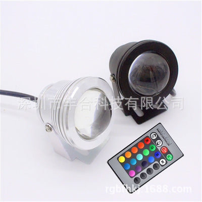 Lámpara LED RGB Sumergible 10W con Control Remoto - 7 Colores - Image 2