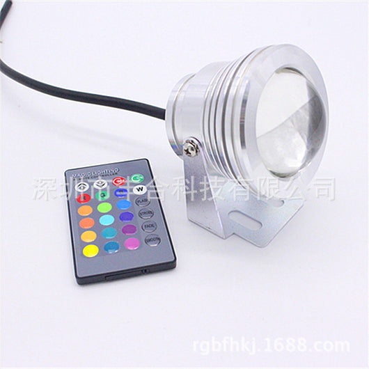 Lámpara LED RGB Sumergible 10W con Control Remoto - 7 Colores - Image 4