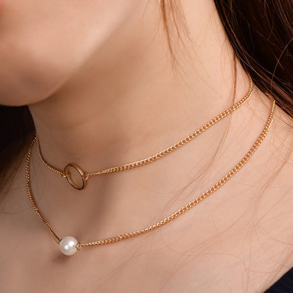 Collar Multicapas de Perlas