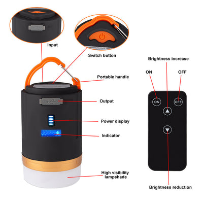 Linterna LED Recargable Impermeable para Campamento y Tienda - Image 3