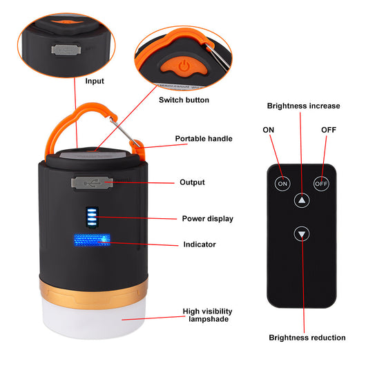Linterna LED Recargable Impermeable para Campamento y Tienda - Image 3