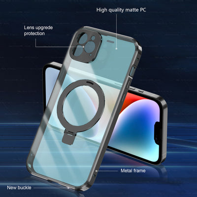 Funda Transparente con Soporte Magnético Plegable para Celular - Image 7