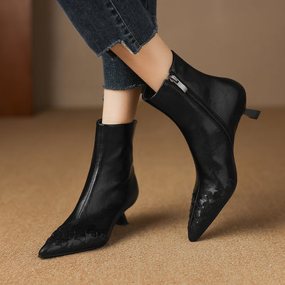 Botas de Punto Elástico con Tacón Medio y Forro Cálido - Image 11