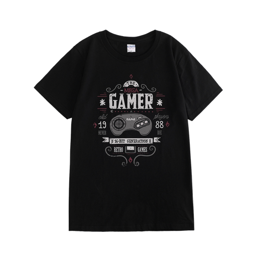 Camiseta de Algodón Puro para Gamer - Cuello Redondo Talla Grande - Image 10
