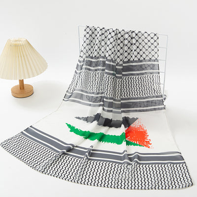 Pañuelo Chiffon Estampado Bandera - Moda Árabe Dubai - Image 13