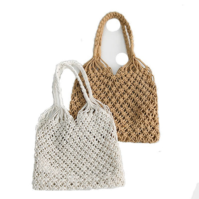 Bolsa Tejida de Malla Hueca - Bolso Casual de Paja Transpirable - Image 3