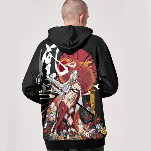 Hoodie Kimura Sanshe Li Bai con Estampado Artístico - Image 3