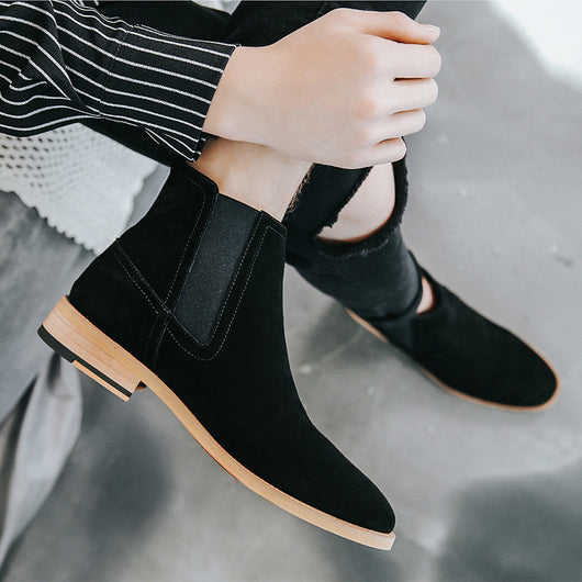 Botas Británicas de Ante Gamuza Gris para Hombre