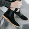 Botas Británicas de Ante Gamuza Gris para Hombre