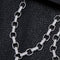Micro Inlaid Heart-Shaped Necklace And Bracelet Set Plateado necklace