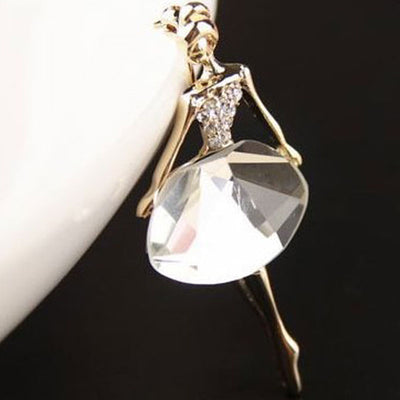 Broche Bailarina de Cristal - Accesorio Retro Elegante - Image 3