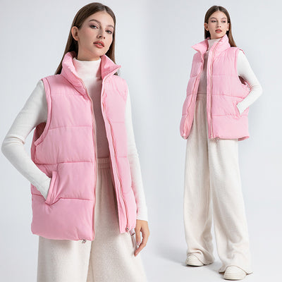 Chaleco Térmico Acolchado sin Mangas con Cuello Alto para Mujer - Image 3