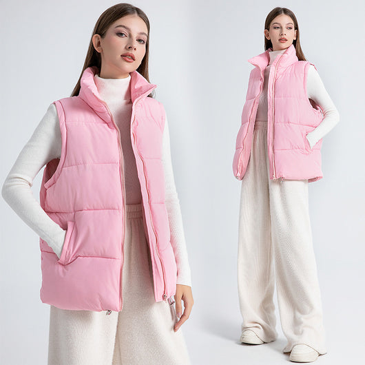 Chaleco Térmico Acolchado sin Mangas con Cuello Alto para Mujer - Image 3