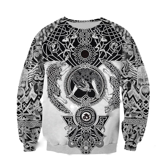 Sudadera 3D Viking Odín Streetwear Hipster Unisex - Image 3