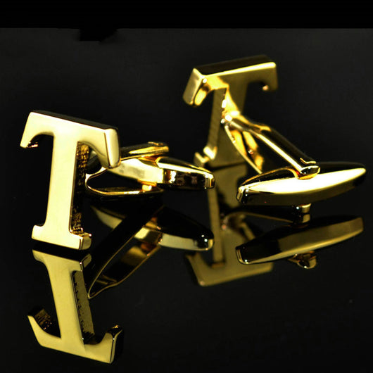 Gemelos de Letras Chapados en Oro 14K A-Z - Image 28
