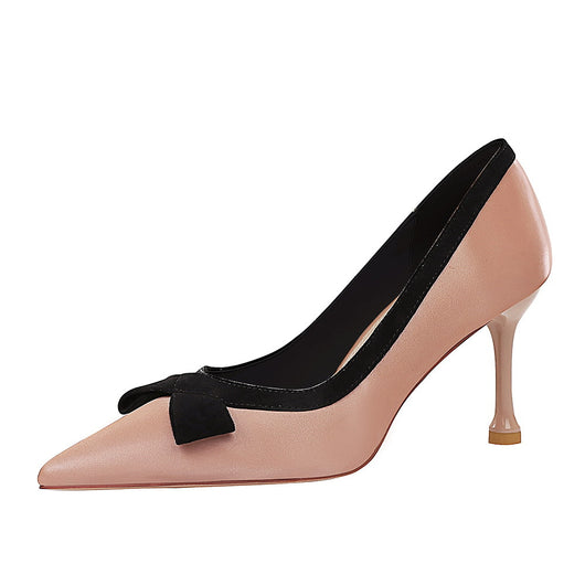 Zapatos de Moño Satinado Bicolor - Image 2