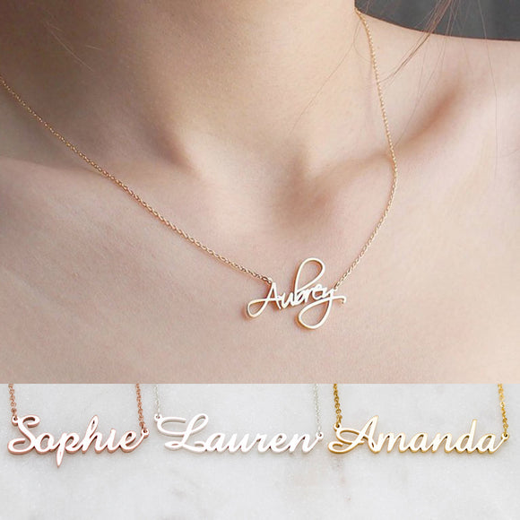 Collar Personalizado con Letra de Nombre en Aleación Dorada y Cobre