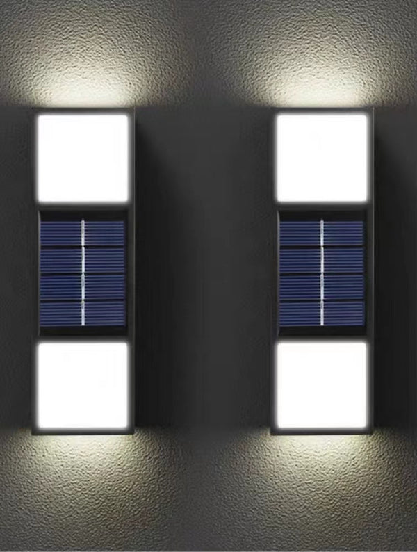 Lámpara Solar de Pared Exterior con Sensor Bidireccional y Atmósfera Decorativa - Image 4