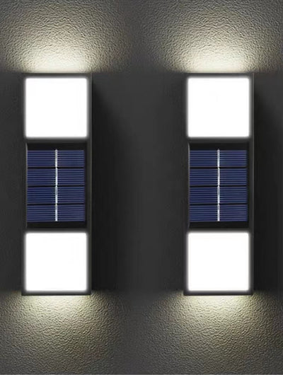 Lámpara Solar de Pared Exterior con Sensor Bidireccional y Atmósfera Decorativa - Image 4