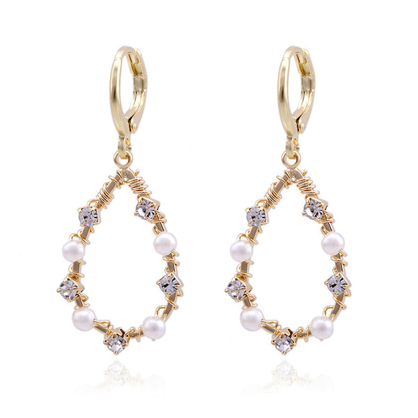 Aretes de Perla Artesanales Lujo Ligero Serie Océano - Clip Europeo Americano - Image 5