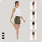 Shorts Ajustados de Cintura Alta para Primavera e Verão