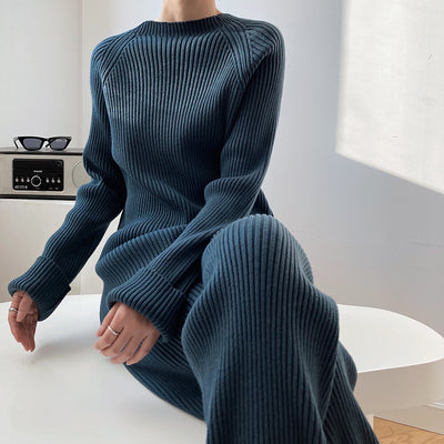 Conjunto de Punto Cómodo: Suéter Cálido + Pantalón Ancho - Image 5