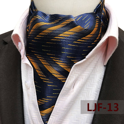 Bufanda Jacquard de Poliéster Estilo Británico para Hombre - Image 18